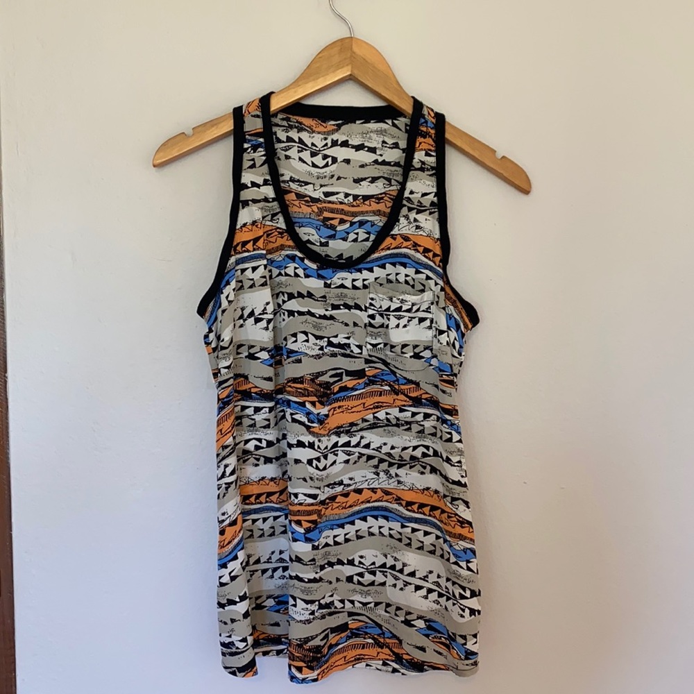 Tribal print top